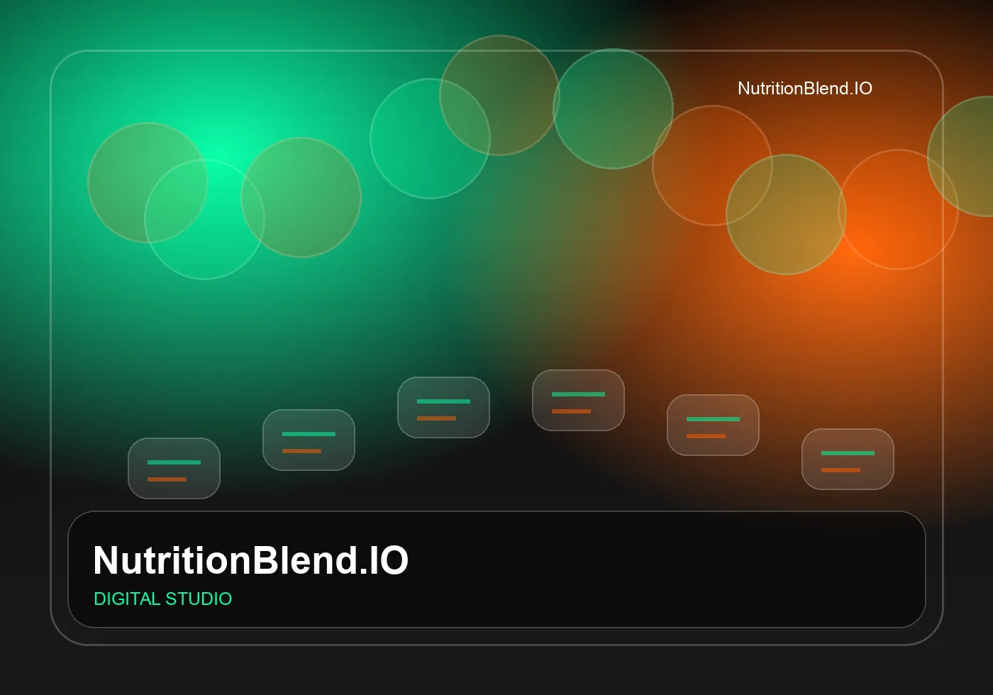 NutritionBlend.IO digital nutrition studio illustration