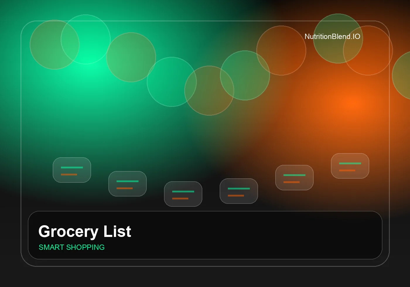 Smart Grocery List Generator digital nutrition product preview