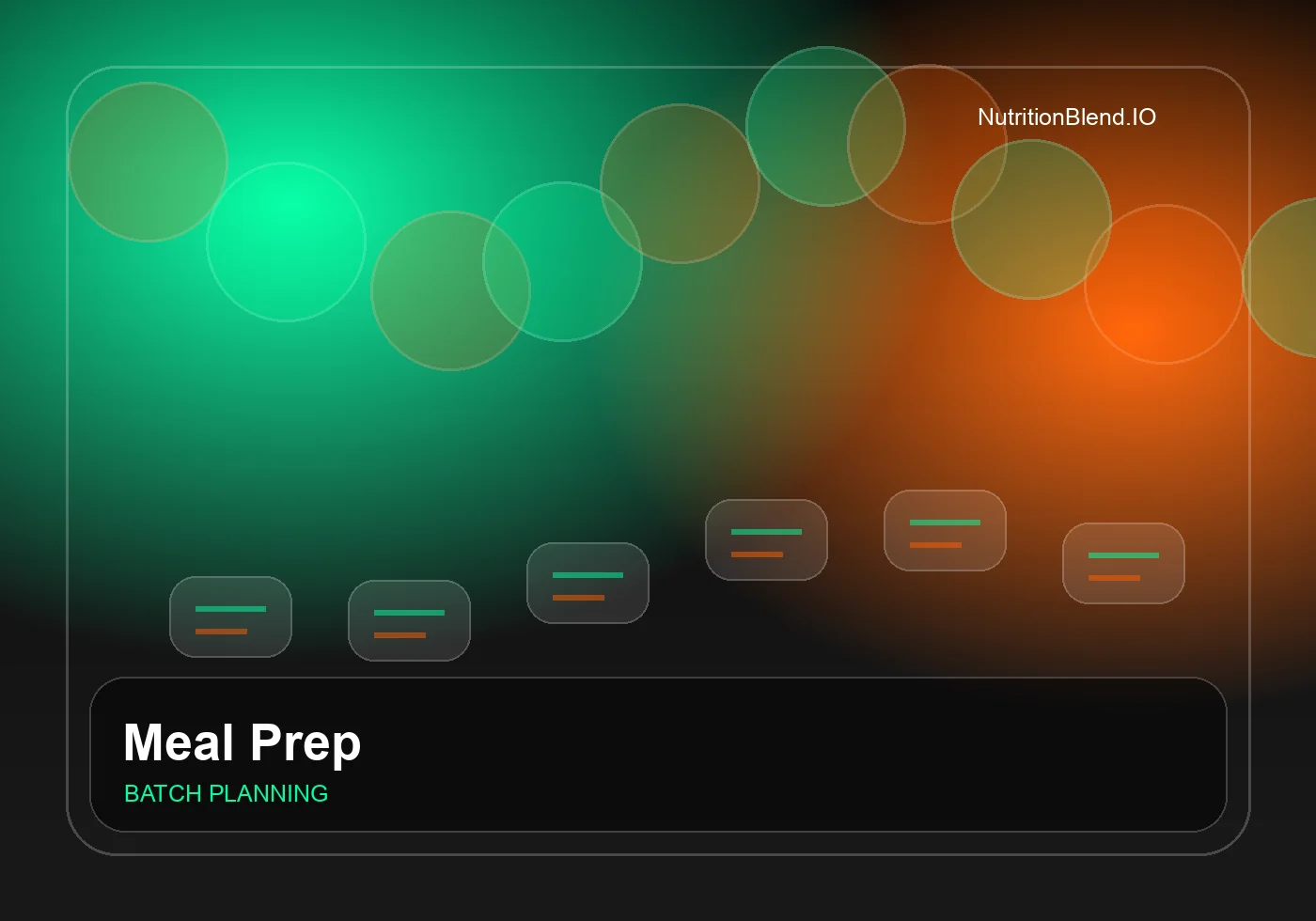 A Meal Prep System for Busy Professionals
