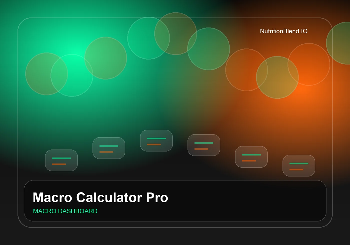 Macro Calculator Pro digital nutrition product preview